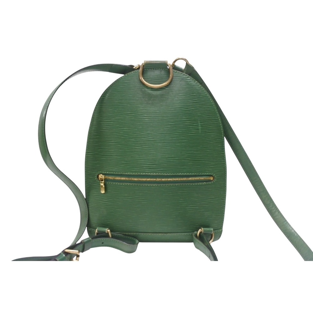 Louis Vuitton Green Leather Mabillon Backpack Epi